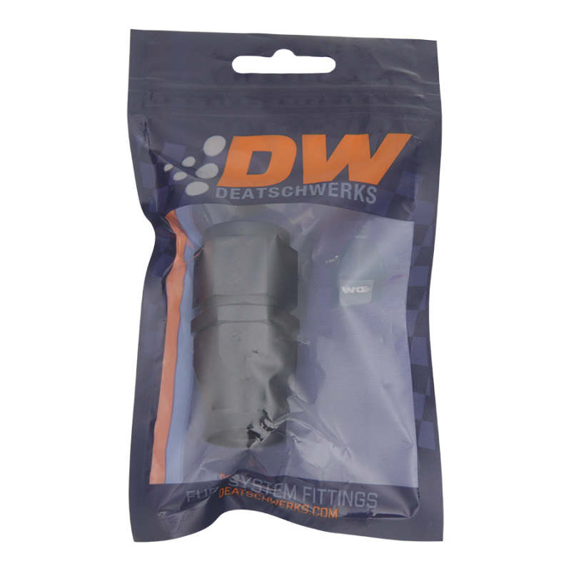 DeatschWerks 10AN Female Swivel Straight Hose End PTFE (Incl 1 Olive Insert) - Anodized Matte Black DeatschWerks Fittings