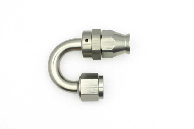 DeatschWerks 8AN Female Swivel 180-Degree Hose End PTFE (Incl. 1 Olive Insert) DeatschWerks Fittings