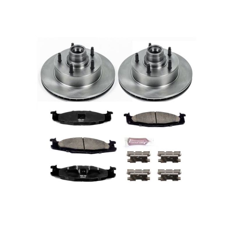 Power Stop 94-01 Ford E-150 Front Autospecialty Brake Kit PowerStop Brake Kits - OE