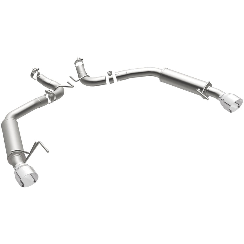 MagnaFlow Axle Back, SS, 2.5in, Competition, Dual Split Polish 4.5in Tip 2015 Ford Mustang Ecoboost Magnaflow Axle Back