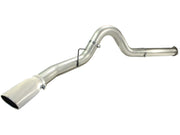 aFe MACHForce XP 5in DPF-Back Stainless Steel Exh Sys, polished tip,Ford Diesel Trucks 11-14 V8-6.7L aFe DPF Back