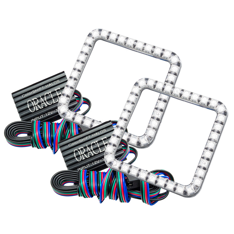 Oracle Ford Superduty 08-10 LED Fog Light Halo Kit - ColorSHIFT w/o Controller ORACLE Lighting Fog Lights