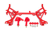BMR 93-02 4th Gen F-Body K-Member LT1 Motor Mounts Pinto Rack Mounts Red BMR Suspension Engine Mounts