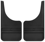 Husky Liners Universal 12in Wide Black Rubber Front Mud Flaps w/o Weight Husky Liners Mud Flaps