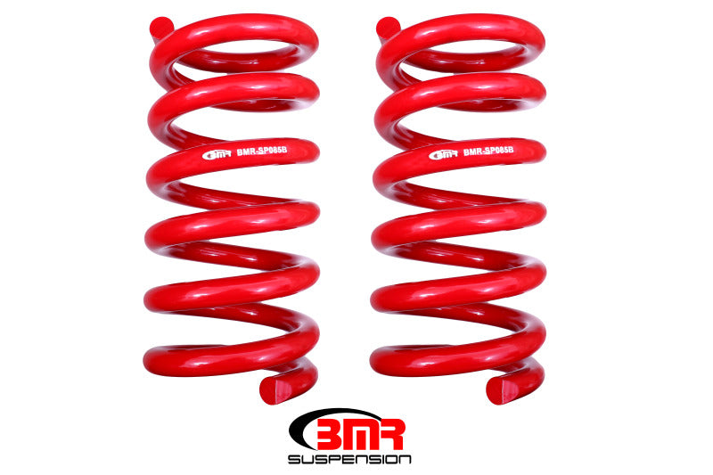 BMR 15-17 S550 Mustang Rear Handling Version Lowering Springs - Red BMR Suspension Lowering Springs