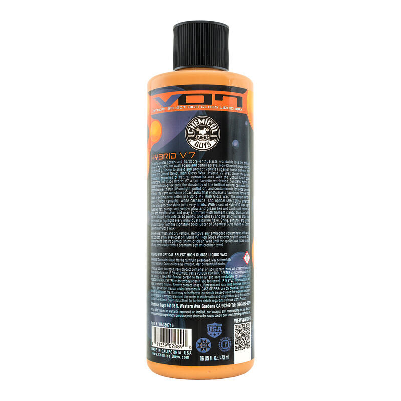 Chemical Guys Hybrid V07 Optical Select High Gloss Liquid Wax - 16oz Chemical Guys Car Waxes