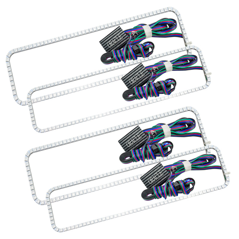 Oracle Ford F250 05-07 Halo Kit - ColorSHIFT w/o Controller ORACLE Lighting Headlights