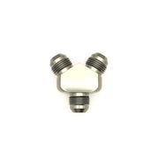 DeatschWerks 8AN Male Flare + 8AN Male Flare To 8AN Male Flare Y-Block Fitting DeatschWerks Distribution Blocks