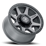 ICON Rebound HD 18x9 8x170 6mm Offset 5.25in BS 125mm Bore Titanium Wheel ICON Wheels - Cast