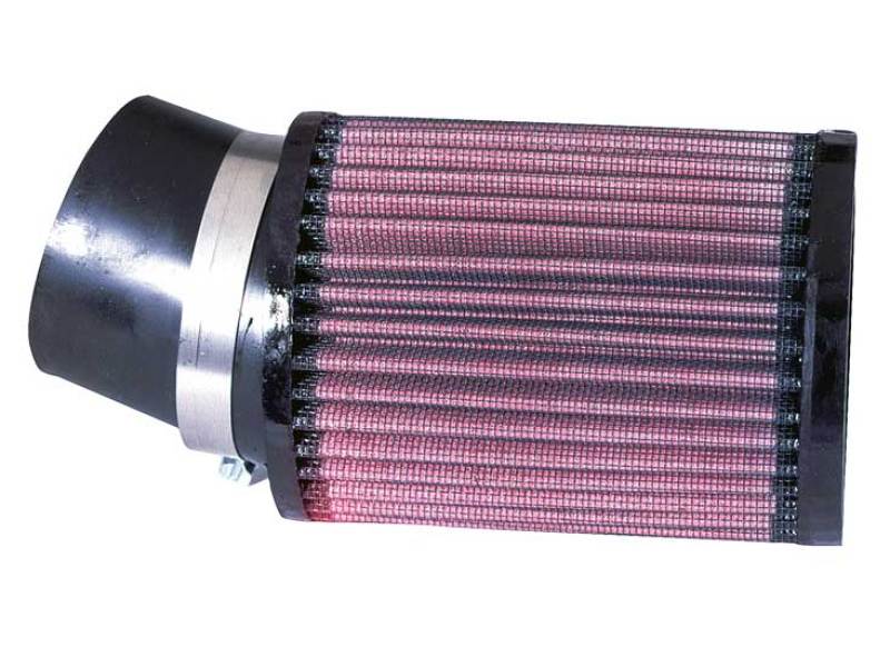 K&N Filter Universal Rubber Round Straight Filter 20 Deg Angled 2-7/16in Flange 3-3/4in OD 5in H K&N Engineering Air Filters - Universal Fit