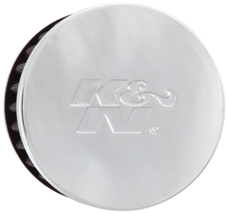 K&N 1.375 inch ID 3 inch OD 2.5 inch H Clamp On Crankcase Vent Filter K&N Engineering Air Filters - Universal Fit