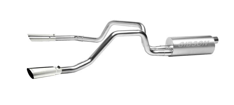 Gibson 11-12 Ford F-150 STX 3.7L 2.5in Cat-Back Dual Split Exhaust - Stainless Gibson Catback