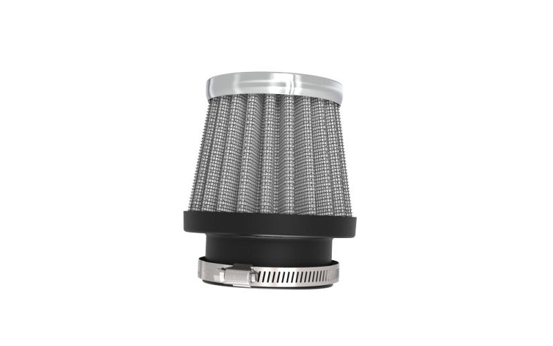 K&N Universal Chrome Filter 1 3/8 inch FLG / 2 1/2 inch Base / 2 inch Top / 2 1/4 inch Height K&N Engineering Air Filters - Universal Fit