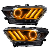 Oracle 15-17 Ford Mustang V6/GT/Shelby DRL w/ Halo Kit - ColorSHIFT w/ BC1 Controller ORACLE Lighting Headlights