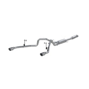 MBRP 2021+ F-150 2.7L/ 3.5L Ecoboost, 5.0L 3in Cat Back 2.5in Dual Split Rear - Aluminized Steel MBRP Catback