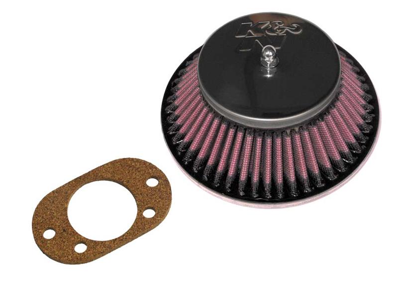 K&N 90-92 Rover Mini 1275 L4 Round Tapered Flange 1.875in 2.25in Over Height Custom Racing Assembly K&N Engineering Carburetor Air Cleaners