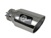 aFe Power Universal 5in Inlet 8in Outlet MACH Force-XP Clamp-On Exhaust Tip - Polished aFe Tips