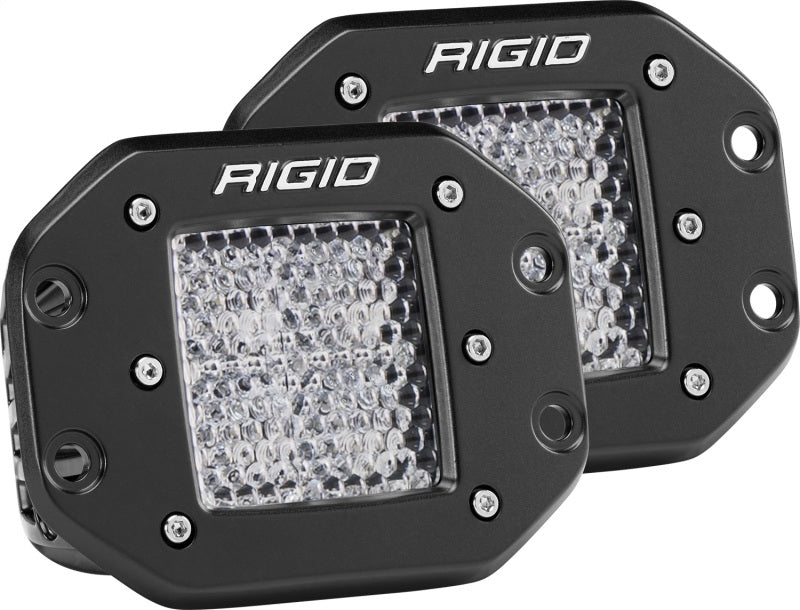 Rigid Industries Dually - Flush Mount - 60 Deg. Lens - Set of 2 Rigid Industries Light Bars & Cubes
