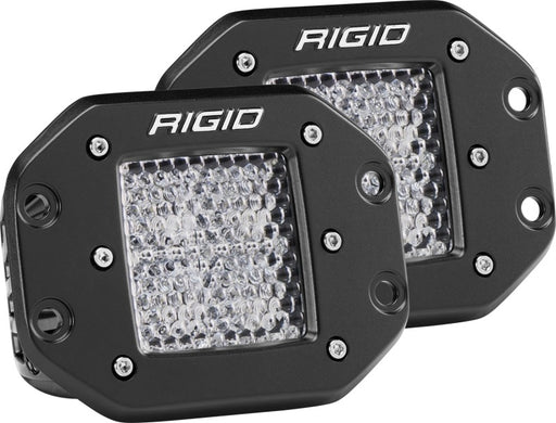 Rigid Industries Dually - Flush Mount - 60 Deg. Lens - Set of 2 Rigid Industries Light Bars & Cubes