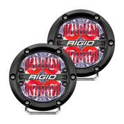 Rigid Industries 360-Series 4in LED Off-Road Drive Beam - Red Backlight (Pair) Rigid Industries Light Bars & Cubes