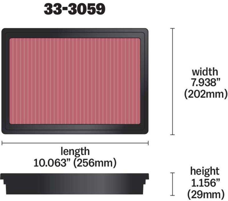 K&N 15-17 Nissan NP300 L4-2.3L DSL Drop In Air Filter K&N Engineering Air Filters - Drop In