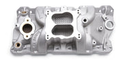 Edelbrock Manifold SBC 23-Degree Marine RPM 1987-1995 w/ Brass Edelbrock Intake Manifolds