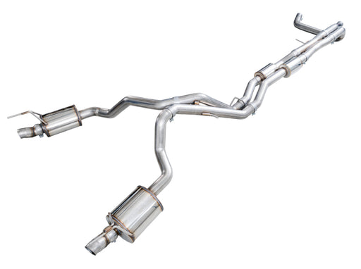 AWE Tuning 2021+ Cadillac Escalade 6.2L 0FG Dual Exit Exhaust System (Reuses OE Tips) AWE Tuning Catback