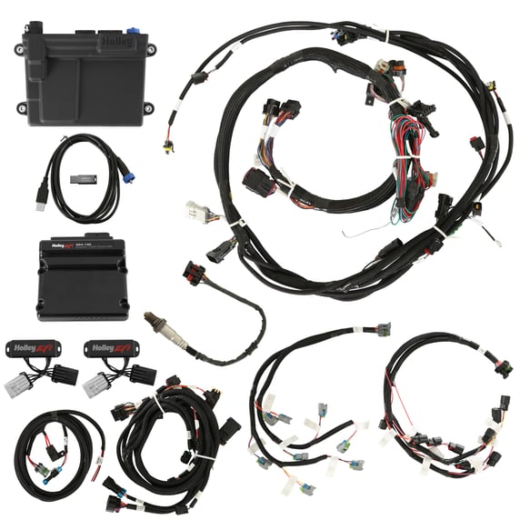 2011-2012 Ford Coyote Ti-VCT HP EFI Kit, BOSCH O2, USCAR INJ 550-619 HOLLEY Autoparts