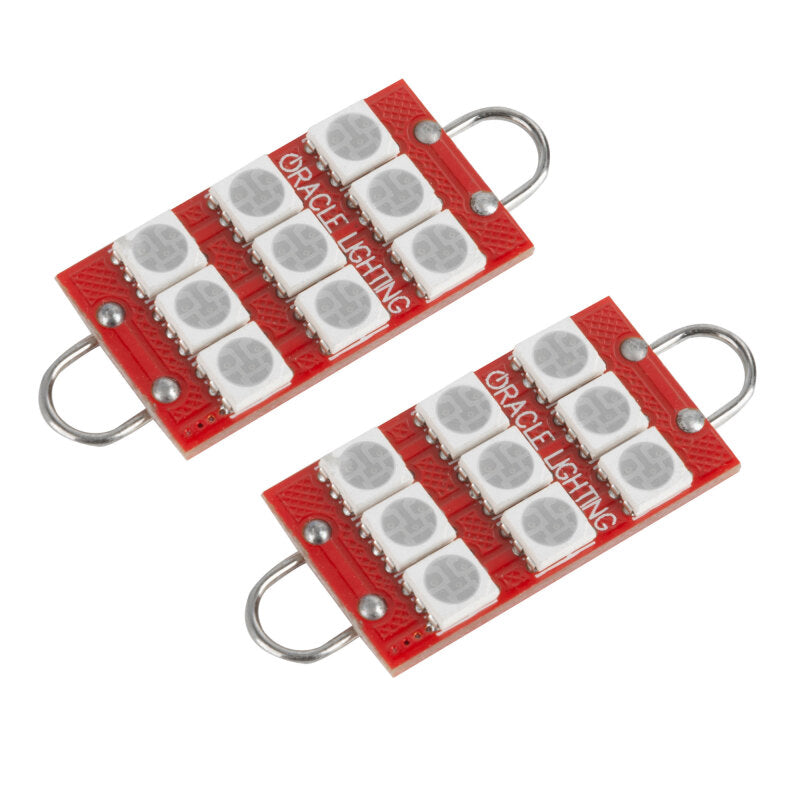 Oracle 44MM 6 LED 3 Chip - Loop Festoon Bulbs (Pair) - Purple - UV/Purple ORACLE Lighting Bulbs