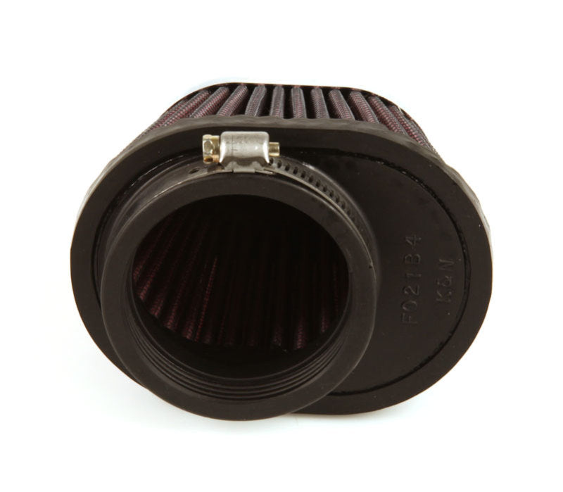 K&N Uni Chrome Oval Tapered Filter 2.125in FlgID x 4inB OL x 3inB OW x 3inT OL x 2inT OW x 2.75in H K&N Engineering Air Filters - Universal Fit