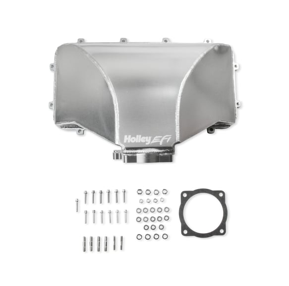 HI-RAM 95MM Fabricated Side Mount Plenum Top 300-280 HOLLEY EFI Autoparts