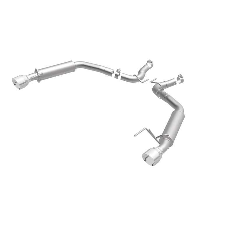 MagnaFlow Axle Back, SS, 2.5in, Competition, Dual Split Polish 4.5in Tip 2015 Ford Mustang Ecoboost Magnaflow Axle Back