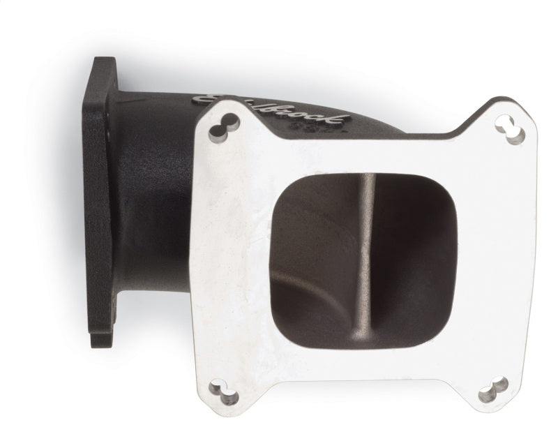 Edelbrock High Flow Intake Elbow 95mm Throttle Body to Square-Bore Flange Black Finish Edelbrock Throttle Bodies
