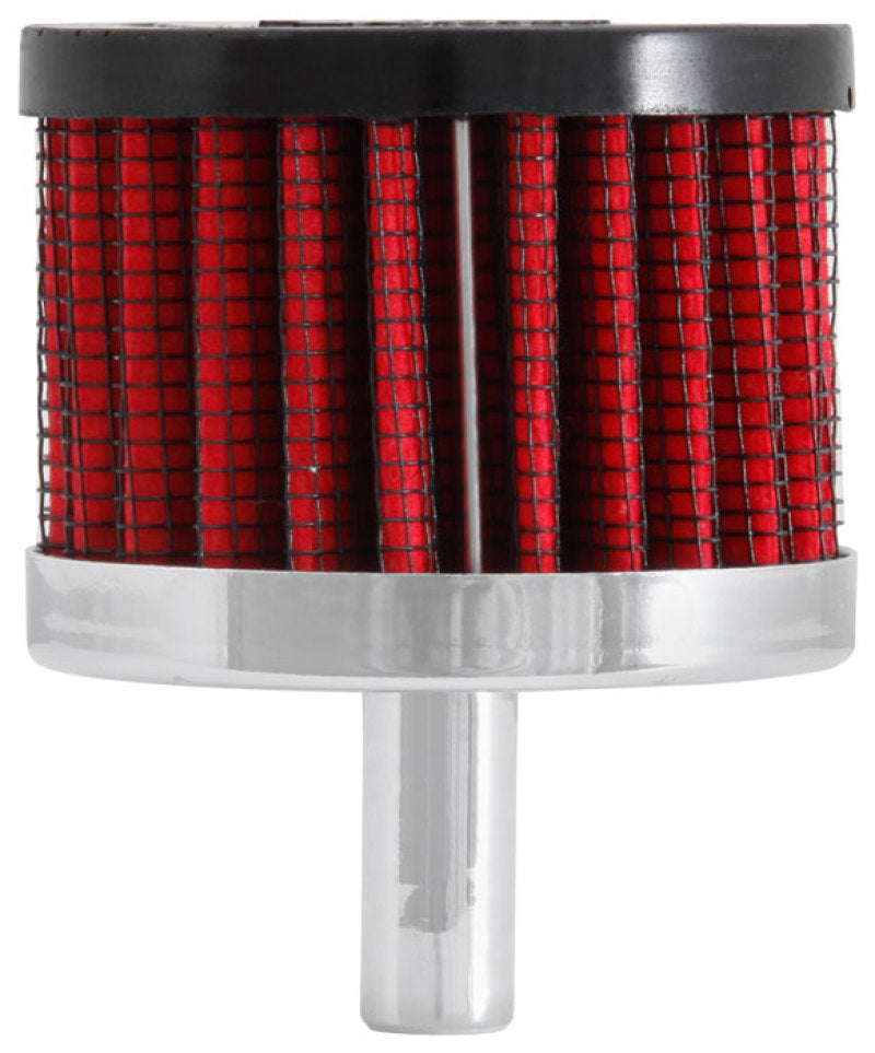 K&N Steel Base Crankcase Vent Filter 0.375in Vent OD x 2in OD x 1.5in Height K&N Engineering Air Filters - Universal Fit