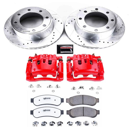 Power Stop 10-13 Ford F-250 Super Duty Rear Z36 Truck & Tow Kit w/Cals PowerStop Brake Calipers - Perf