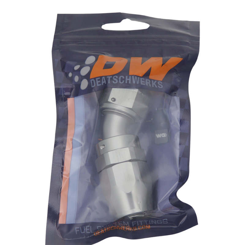 DeatschWerks 10AN Female Swivel 30-Degree Hose End CPE - Anodized Titanium DeatschWerks Fittings