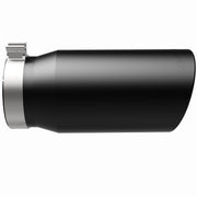 MagnaFlow Tip Stainless Black Coated Single Wall Round Single Outlet 6in Dia 5in Inlet 13in L Magnaflow Tips