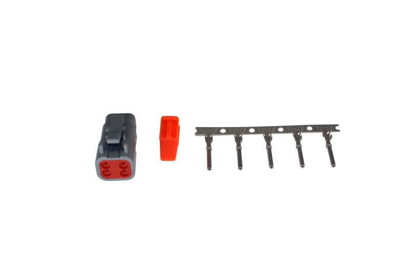 AEM DTM Style 4-Way Receptacle Connector Kit with 5 Female Pins AEM Wiring Connectors