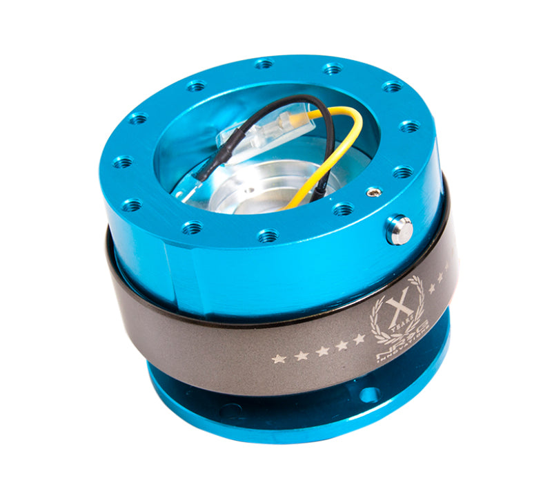 NRG Quick Release Gen 2.0 - New Blue Body / Titanium Chrome Ring NRG Quick Release Adapters