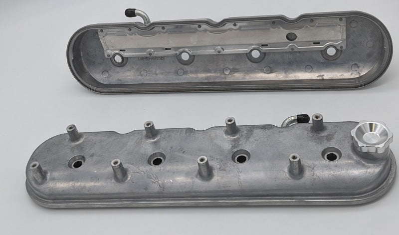 Granatelli 96-22 GM LS Standard Valve Cover w/Angled Coil Mount - Cast Finish (Pair) Granatelli Motor Sports Valve Covers