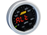 AEM X-Series 0-160 MPH Black Bezel w/ Black Face GPS Speedometer Gauge AEM Gauges