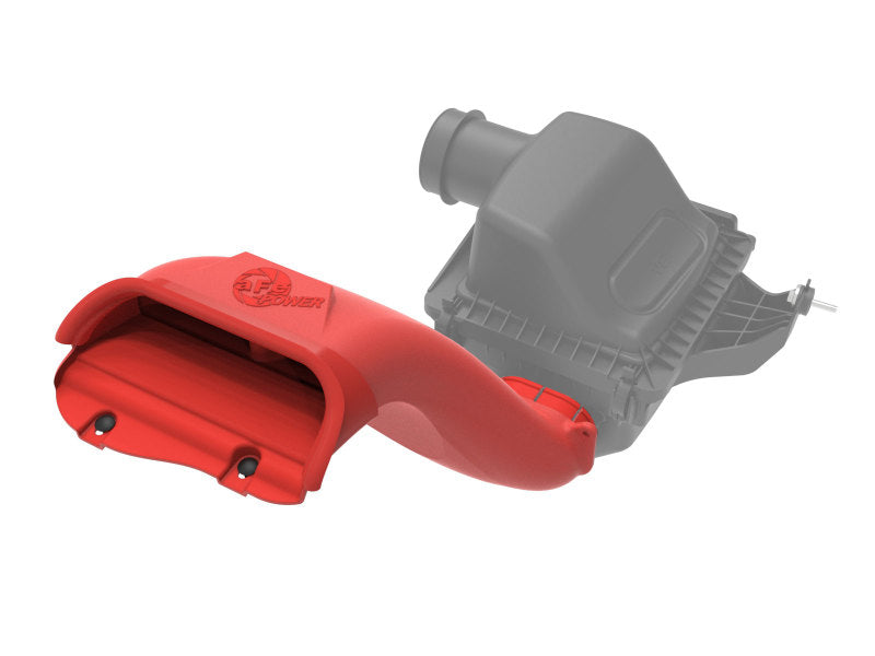 aFe Rapid Induction Dynamic Air Scoop 2021+ Ford F-150V6/V8 - Red aFe Air Intake Components