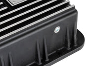 aFe Transmission Pan (Black); Ford Trucks 94-08 AODE aFe Diff Covers