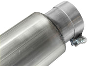 aFe MACHForce XP 5in DPF-Back Stainless Steel Exh Sys, Black tip, Ford Diesel Trucks 08-10 V8-6.4L aFe DPF Back