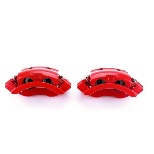 Power Stop 2007 Ford E-150 Rear Red Calipers w/Brackets - Pair PowerStop Brake Calipers - Perf