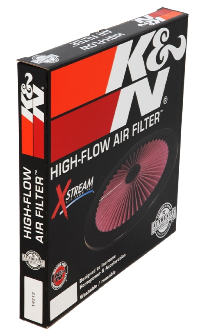 K&N X-Stream Top Filter X-Stream 16in OD - Black K&N Engineering Air Filters - Universal Fit