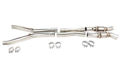 Kooks 09-13 Chevy Corvette C6 LS2/LS3 6.0L/6.2L 3in x 3in GREEN Cat SS X-Pipe Kooks HDR Req Kooks Headers X Pipes