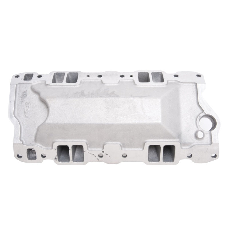 Edelbrock SBC Perf Air Gap Manifold Polished Edelbrock Intake Manifolds