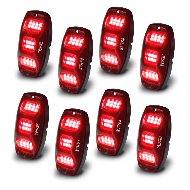 Oracle Underbody RGB+W Wheel Well Rock Light Kit - 8 PCS - ColorSHIFT ORACLE Lighting Light Bars & Cubes