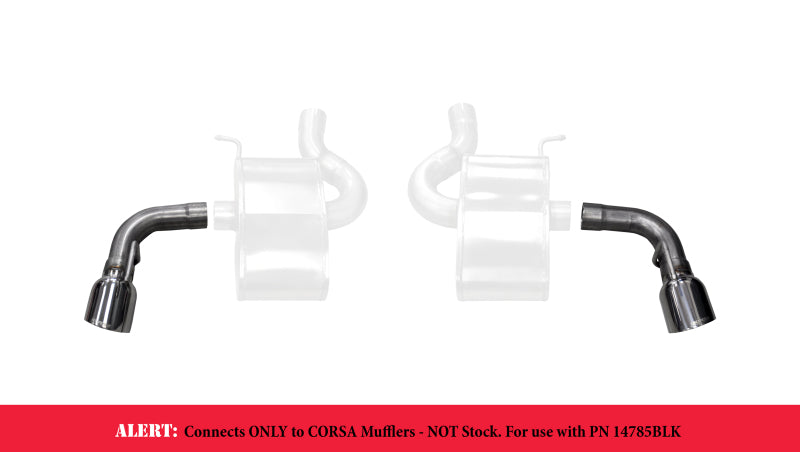 Corsa 2016-2024 Chevy Camaro SS 2.75in Inlet / 4.5in Outlet Polished Tip Kit (For Corsa ExhaustOnly) CORSA Performance Tips